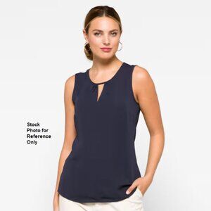 NIC+ZOE Navy Sleeveless Blouse